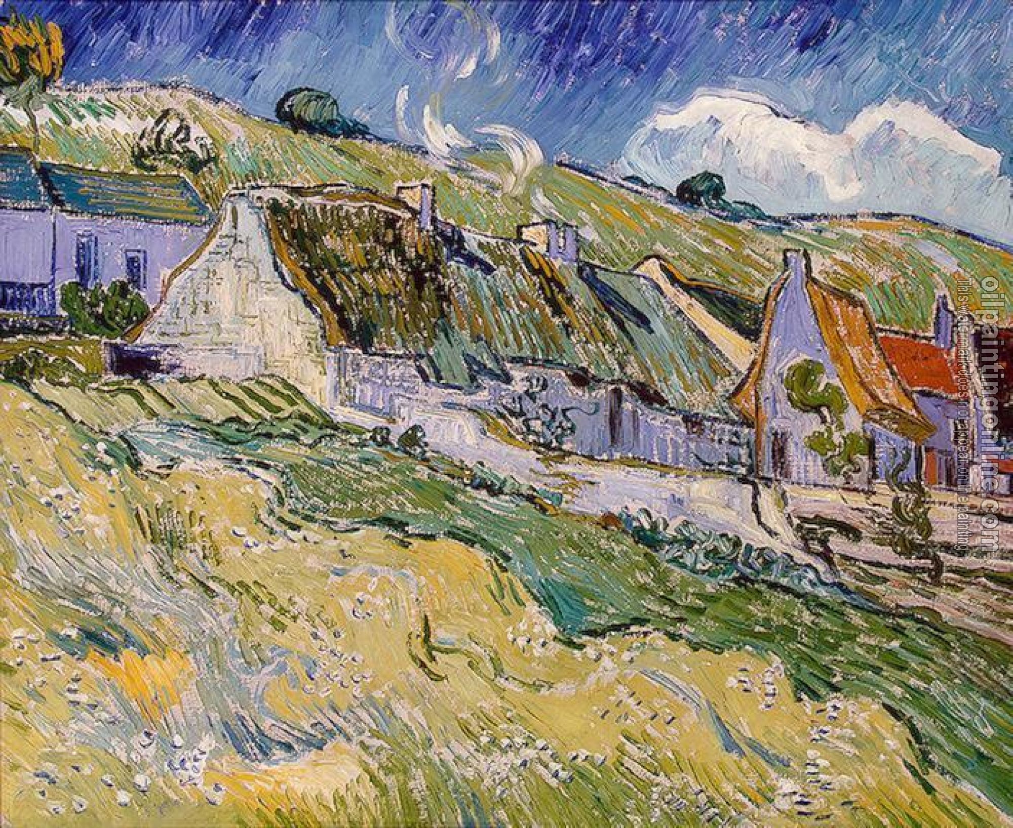 Gogh, Vincent van - Thatched Cottages